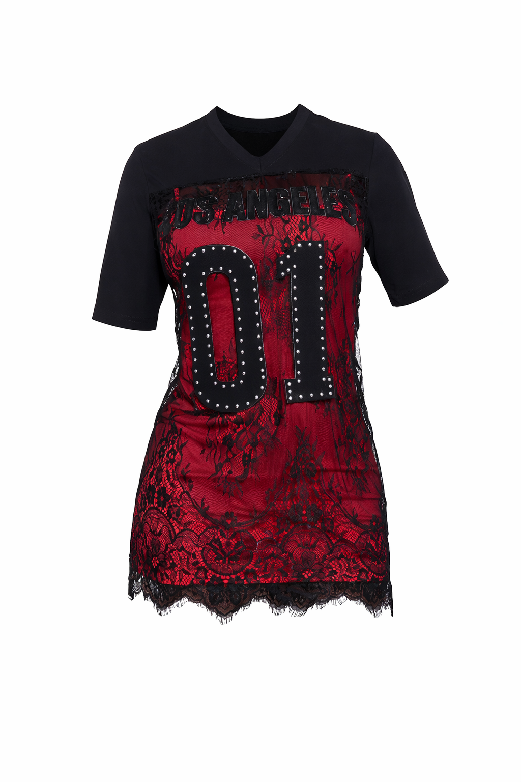 Lace Tshirt Dress