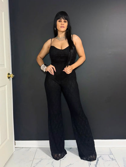 Black Lace Jumpsuit