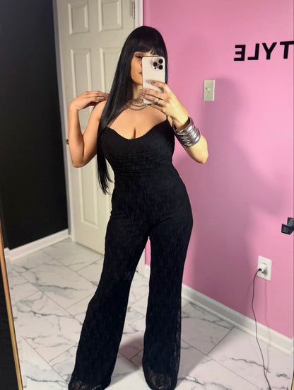 Black Lace Jumpsuit