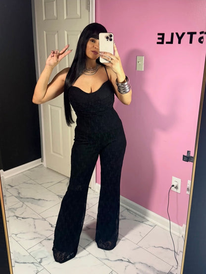 Black Lace Jumpsuit