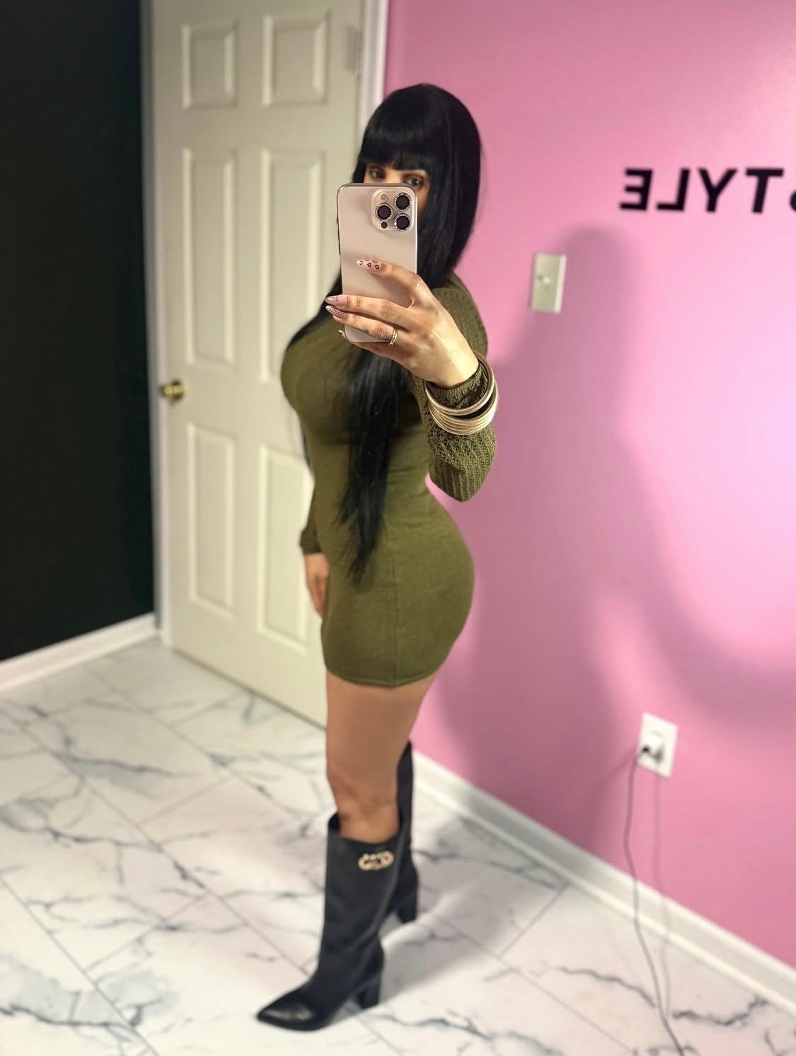 Briantte Olive Dress