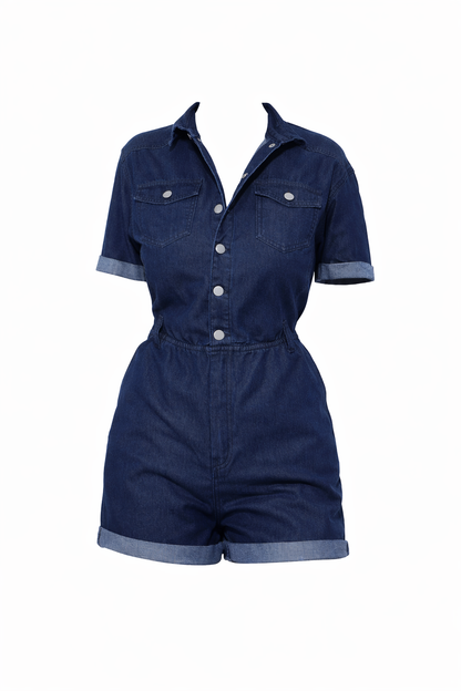 Denim Romper