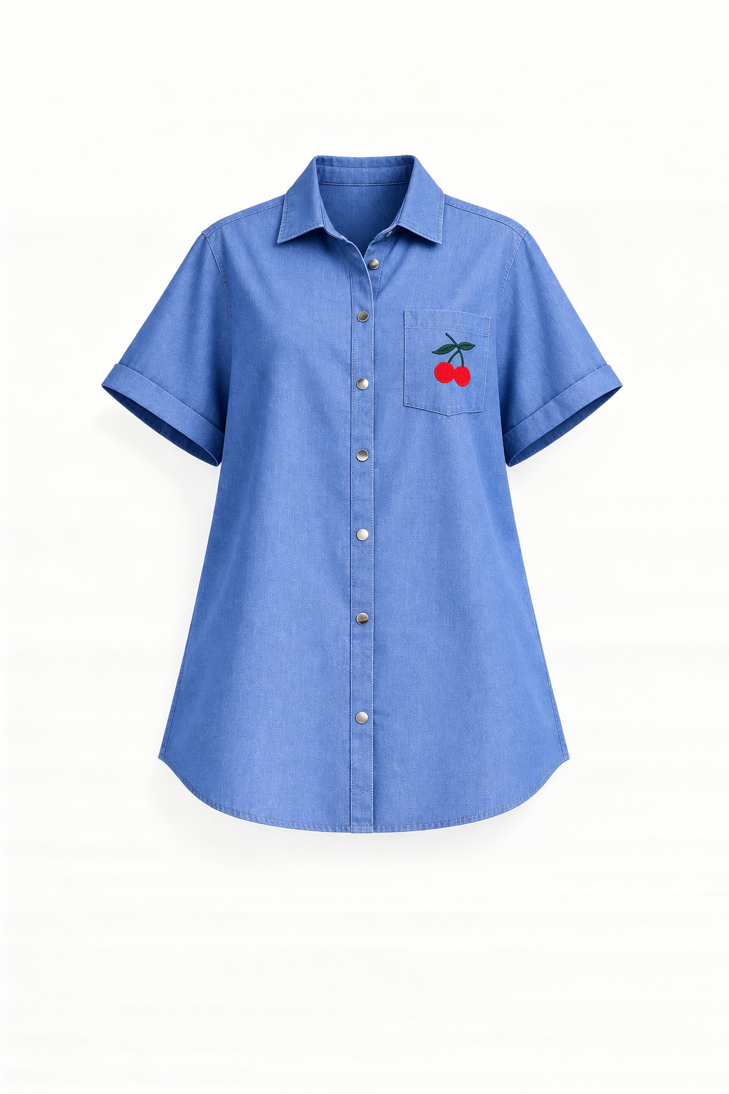 Blue cherry blouse