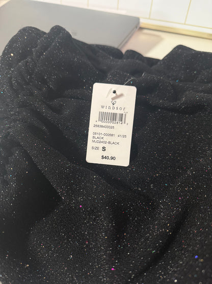 Glitter black mini dress