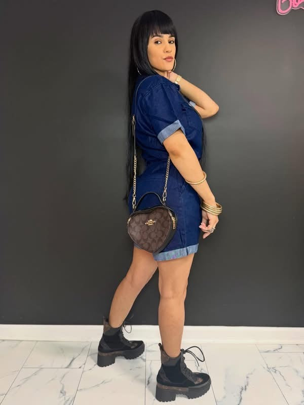 Denim Romper