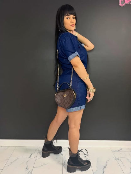 Denim Romper