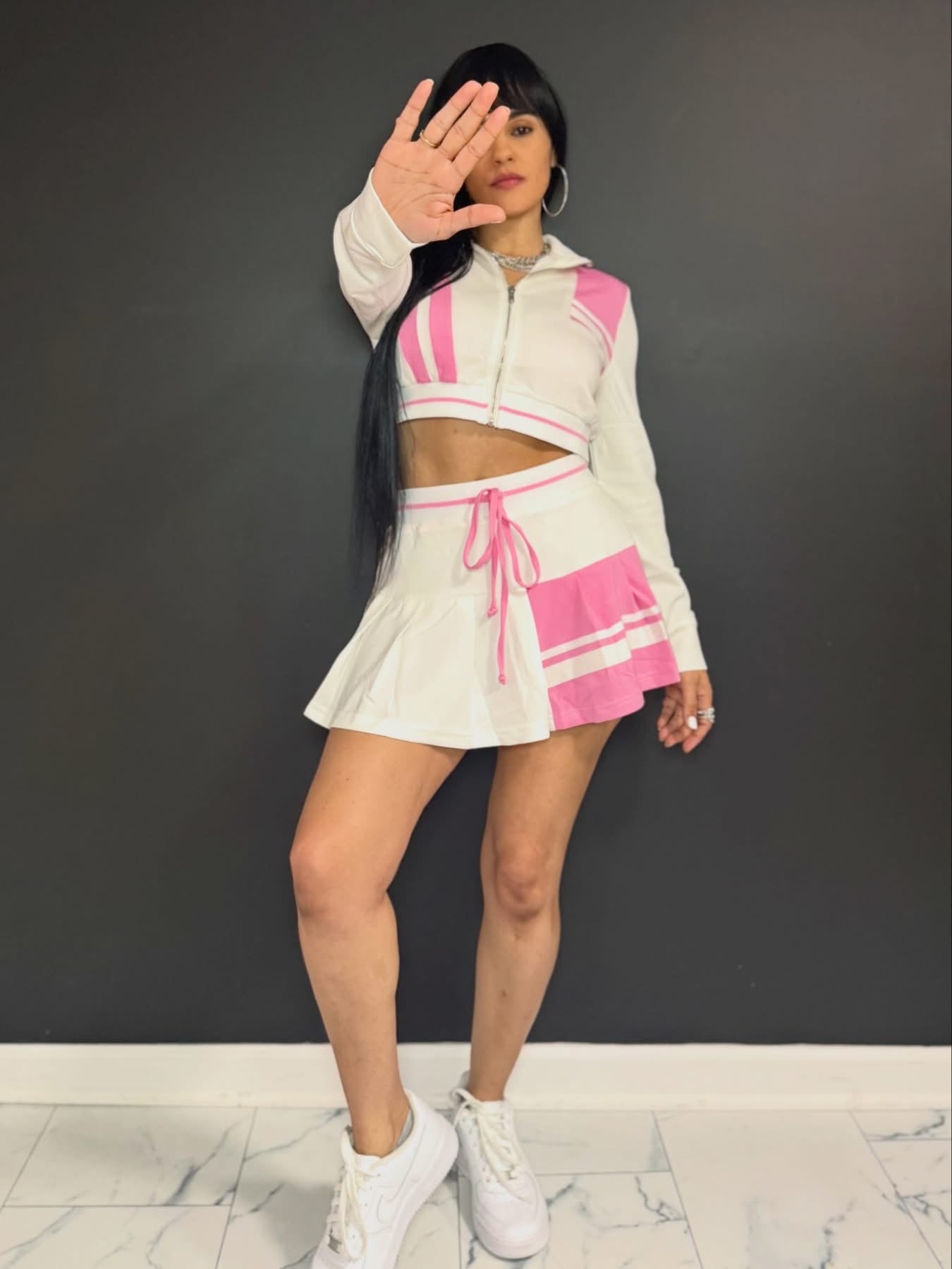 Sweet pink skort set