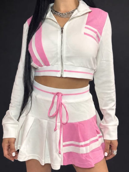 Sweet pink skort set