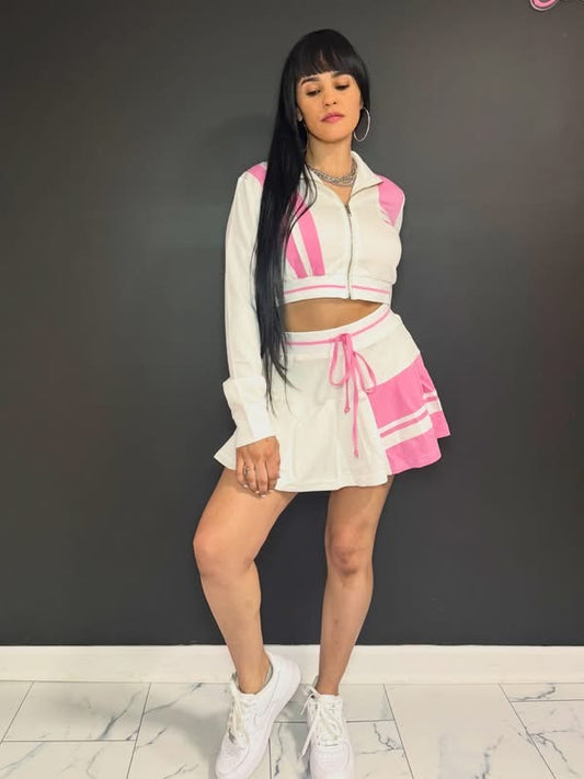 Sweet pink skort set