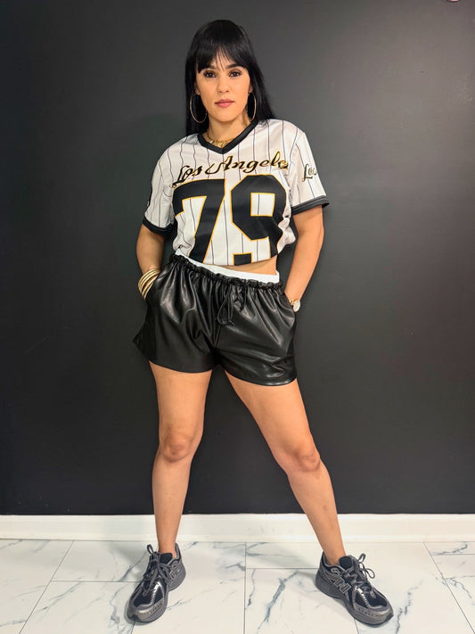 Keisha Leather Short