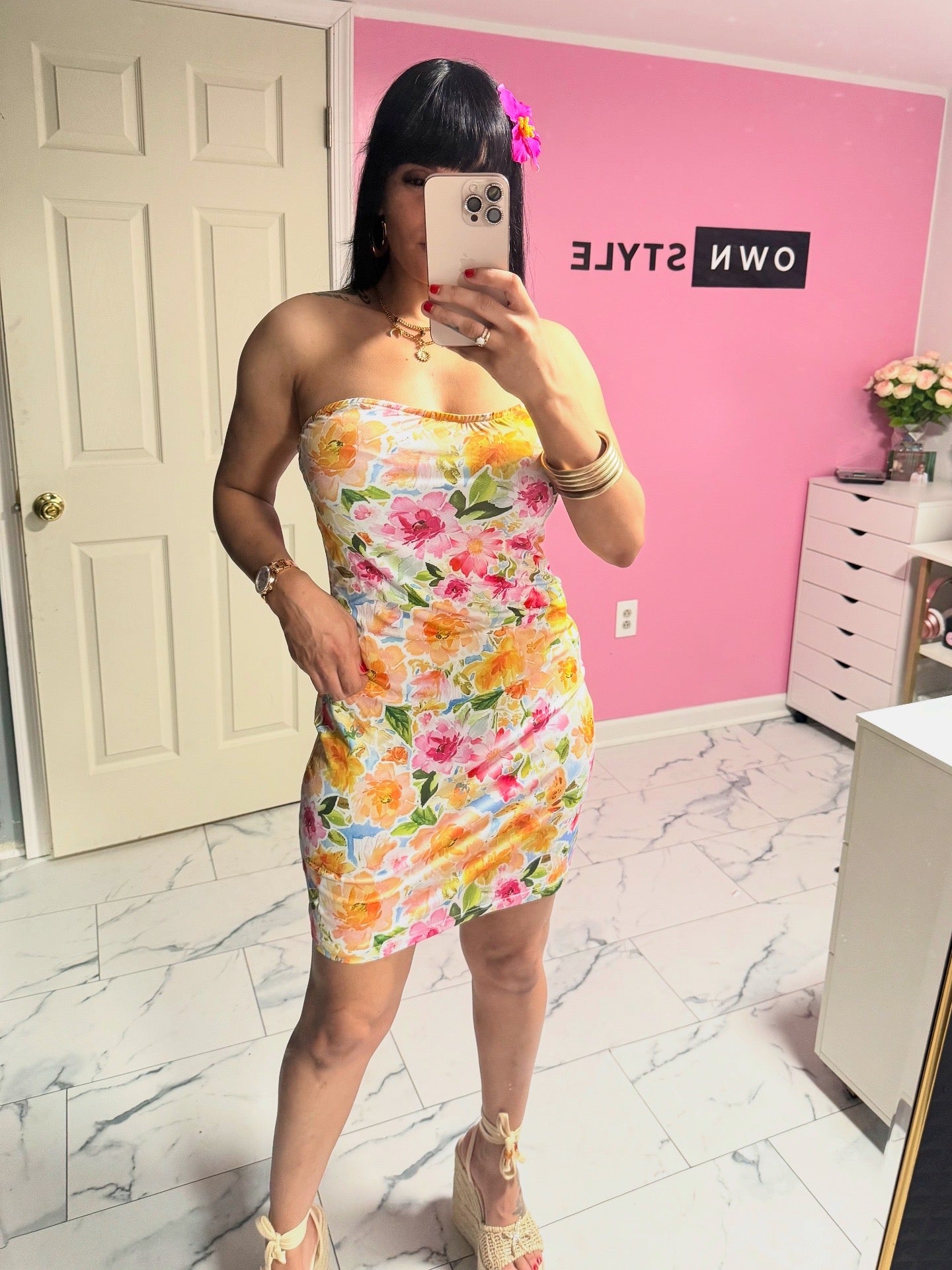 Flower Tube Dress