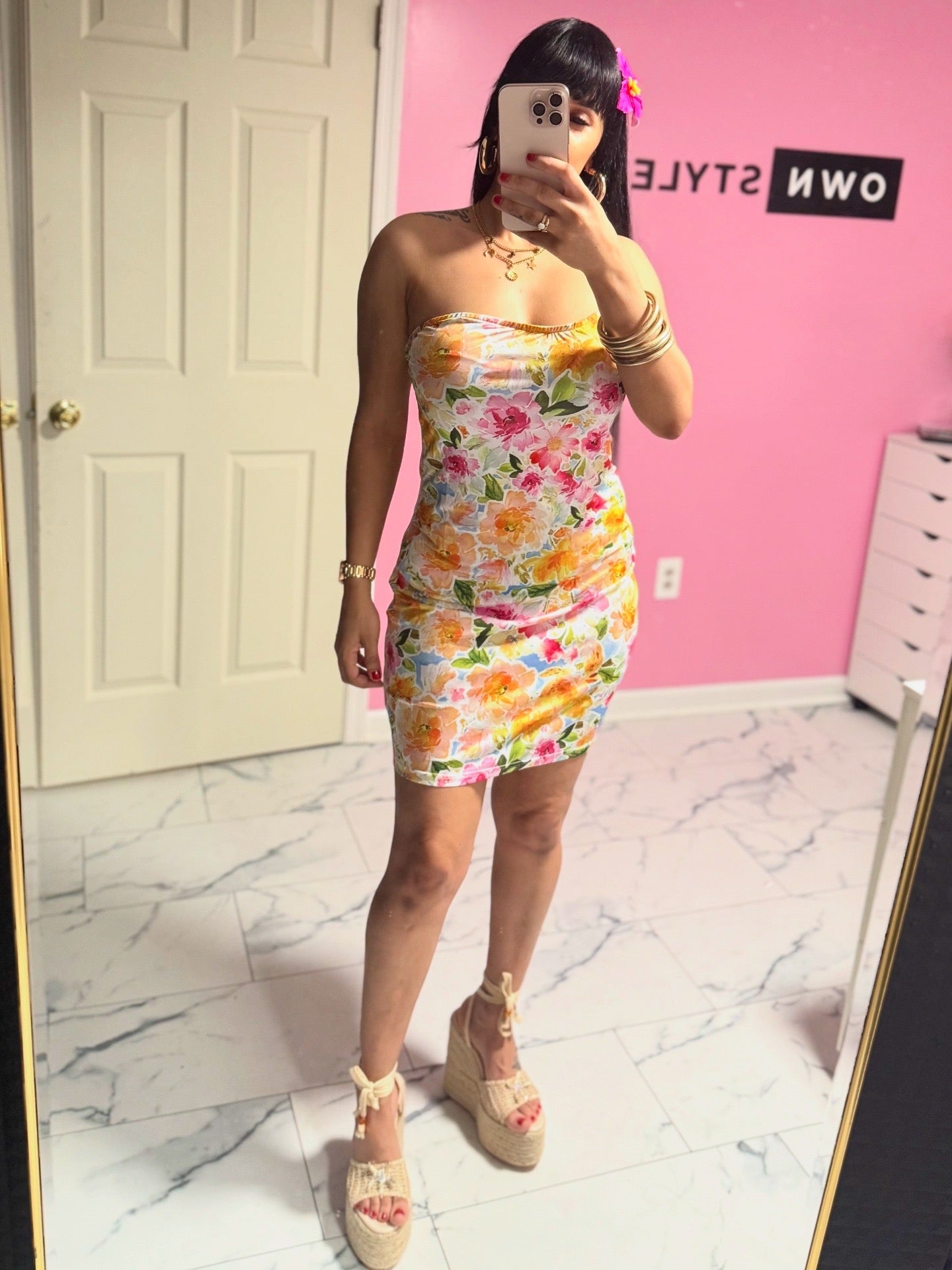 Flower Tube Dress