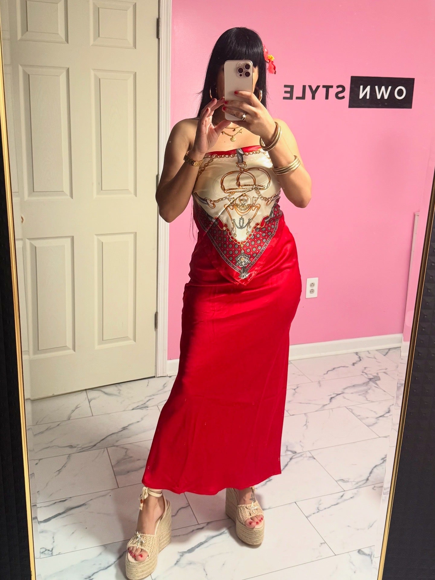 Pañuelo rojo multiuso