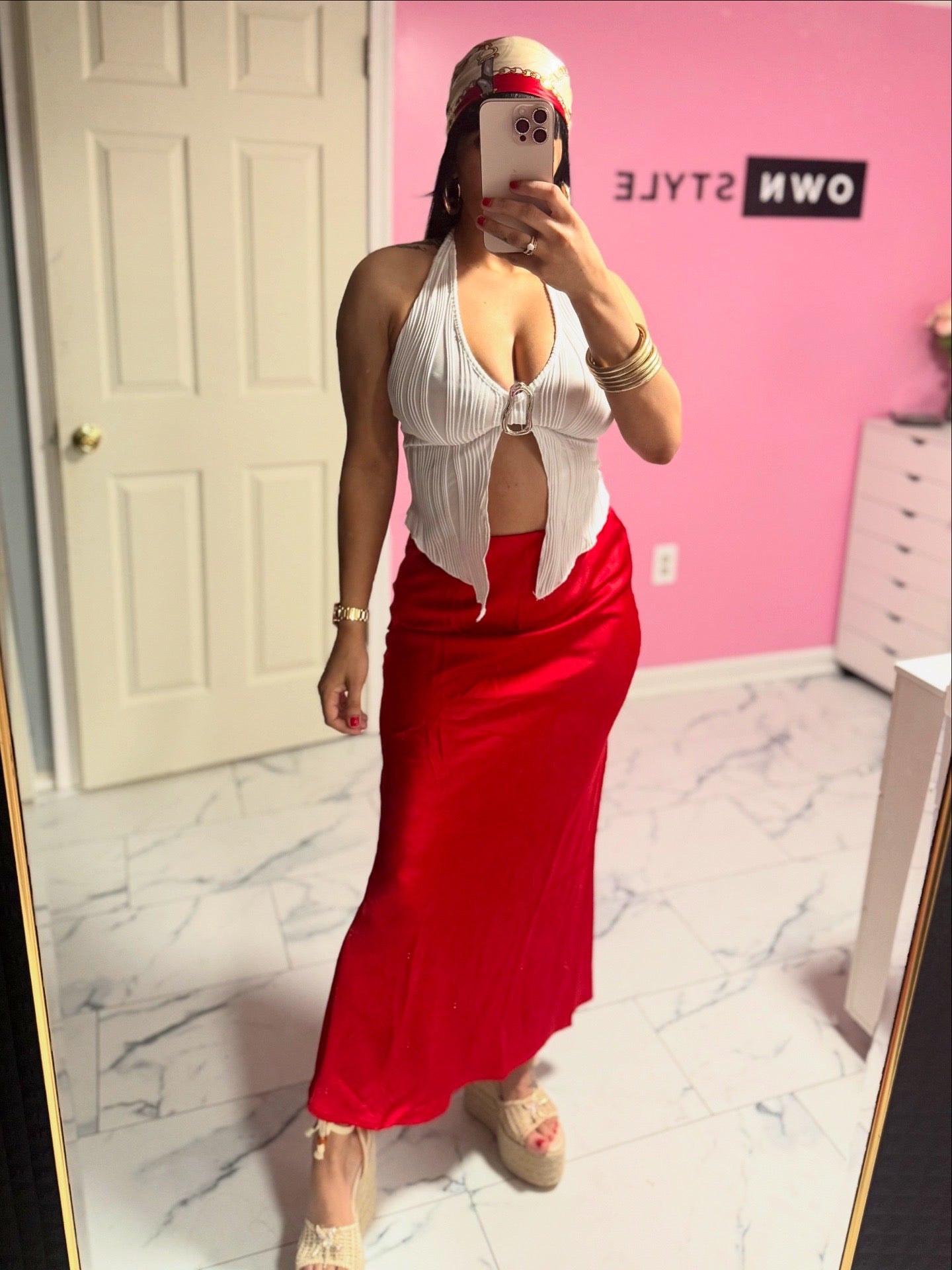 Pañuelo rojo multiuso