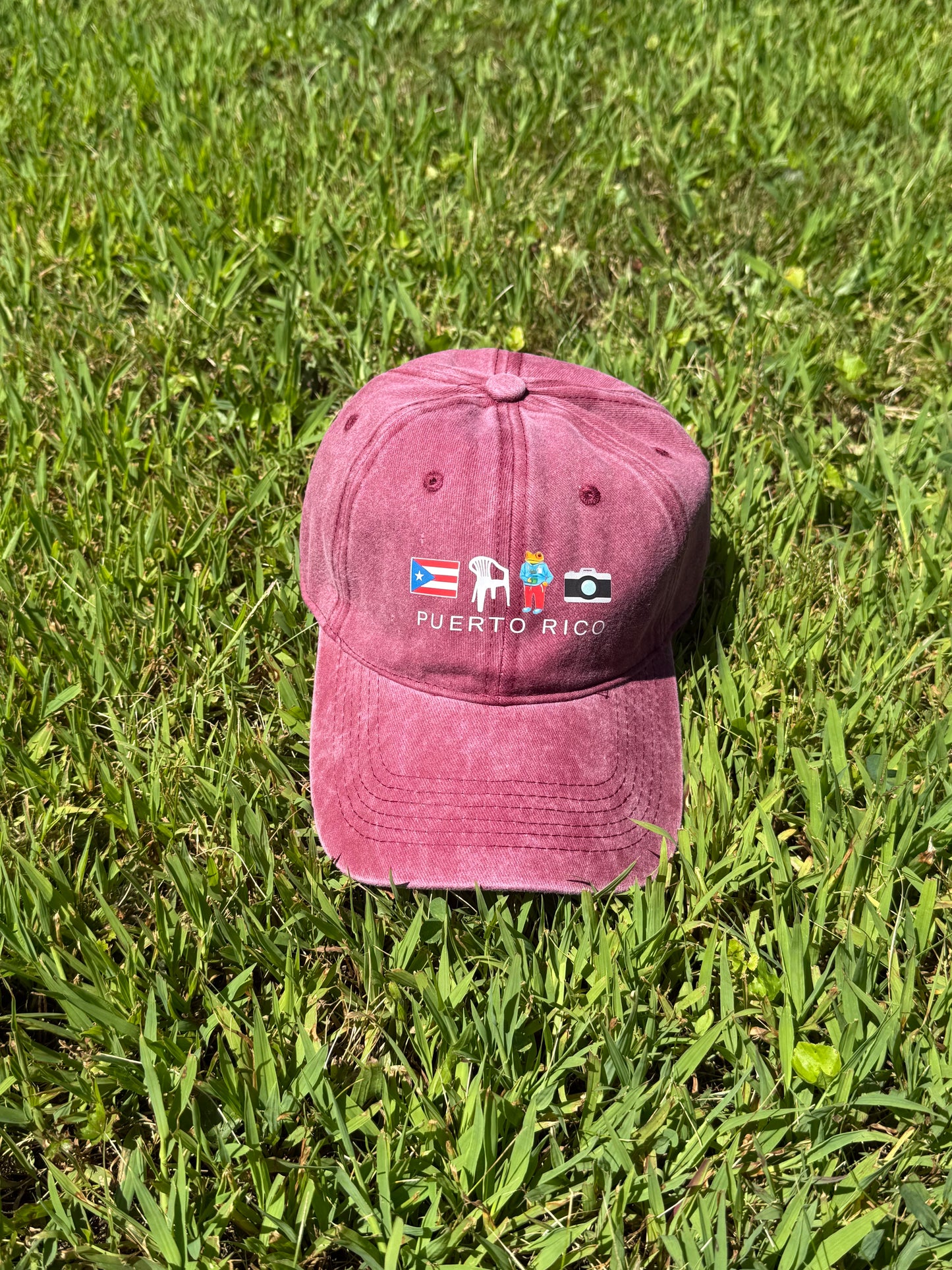 PR BURGUNDY GORRA