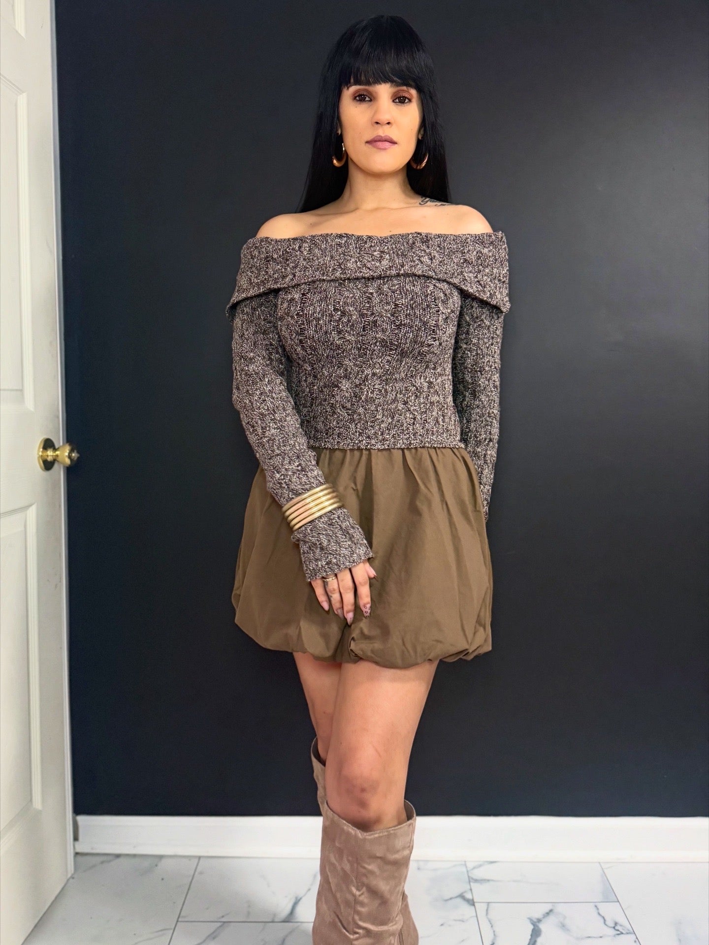 Sweater Bubble Dress